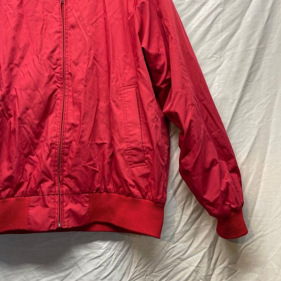 Wilson Staff vintage 80s 90s puffer coat bomber jacket windbreaker size large - Picture 3 of 6